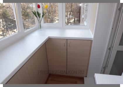 Теплое остекление пластиковыми окнами с выносом подоконника в Дзержинском