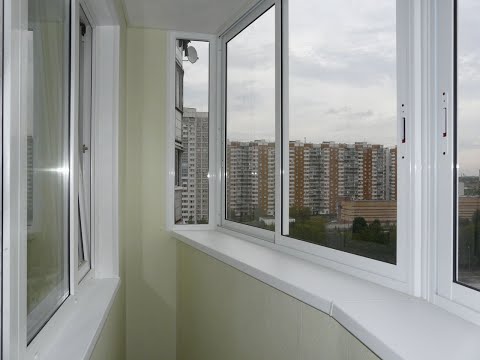 Холодное остекление алюминиевыми окнами с шумопонижающими отливами и с выносом в Дзержинском